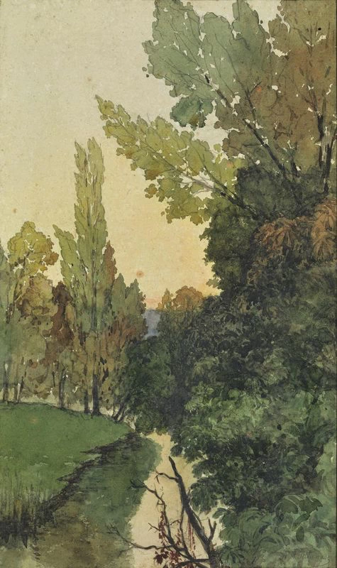 Paesaggio con alberi